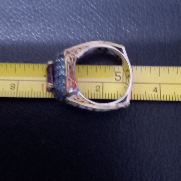 MICHAEL VALITUTTI AFRICAN AMETHYST AND NEON APATITE RING - Picture 7 of 9